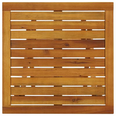 vidaXL Bistro Table 18.1"x18.1"x18.5" Solid Acacia Wood