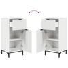 vidaXL Bathroom Furniture Set 2 pcs High gloss white 39.5 x 36 x 88 cm
