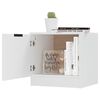 vidaXL Bedside Cabinet Set of 2 White Engineered wood 15.7x15.4x15.7 in