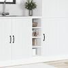 vidaXL Bottom Cabinet White Engineered wood 7.9x17.5x32.1 in