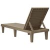 vidaXL Sun Lounger Light brown Polypropylene 61.0 x 22.8 x 32.7 in