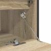 vidaXL Bathroom Basin Cabinet Sonoma Oak Engineered Wood Medium