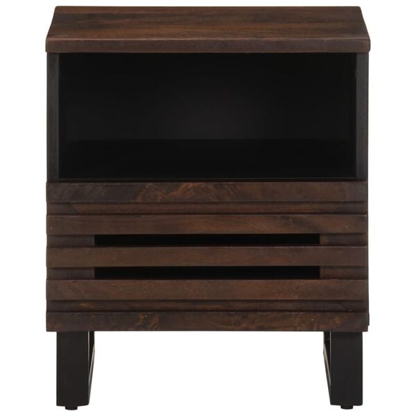 vidaXL Bedside Cabinet Brown Solid mango wood Small Bedside Cabinet