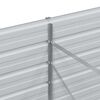vidaXL Garden Raised Bed Silver Galvanized Steel Large Garden Raised Bed