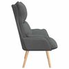 vidaXL Relaxing Chair Dark gray 69 x 74 x 93 cm fabric