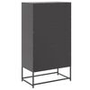 vidaXL Sideboard Black Steel Medium Sideboard Rectangular Industrial