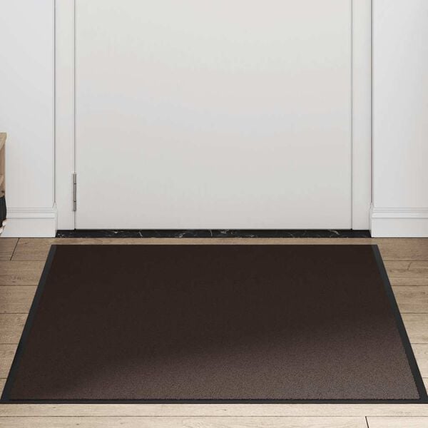 vidaXL Doormat Brown Polypropylene, PVC Large Non-slip Doormat