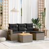 vidaXL Garden Sofa Set Grey