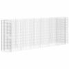 vidaXL Gabion Raised Bed Silver Galvanized iron Large Durable