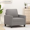 vidaXL Sofa Chair Light grey Polyester, metal, plywood Single Sofa Chair
