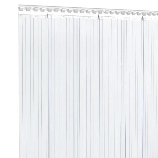 vidaXL Door Curtain Transparent 7.87"x0.06" 32.8' PVC