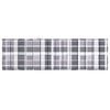 vidaXL Sun Lounger Cushion Gray check pattern Oxford fabric (100% polyester)