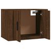vidaXL Wall Mounted TV Cabinet Brown Oak Engineered wood Medium