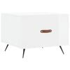 vidaXL Coffee Table High gloss white Engineered wood, Iron Medium