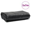vidaXL Tarpaulin Black 16.4x23.0' 7.11 oz/ft&sup2;
