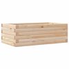 vidaXL Garden Planter Natural Wood Solid Pine Wood 27.6x15.7x9.1 in