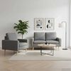 vidaXL Sofa Light grey 100% polyester, solid pine wood, rubberwood Medium