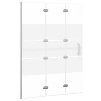 vidaXL Folding Shower Enclosure ESG 39.4"x55.1" White