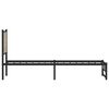 vidaXL Bed Frame Sonoma Oak Steel Single Bed Frame Rectangular