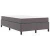 vidaXL Bed Frame with Mattress Grey 47.24 x 78.74 in Fabric