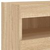 vidaXL TV Wall Cabinet Sonoma oak Engineered wood Small Storage