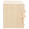 vidaXL Chicken Laying Nest Brown and natural wood Solid pine wood, MDF