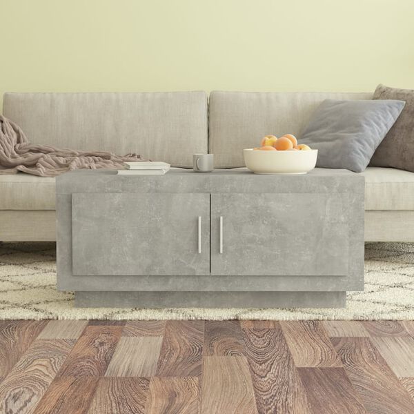 vidaXL Coffee Table Concrete Grey Engineered wood Medium Coffee Table