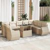 vidaXL Garden Sofa Set Beige