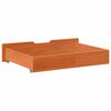 vidaXL Under-bed Drawer Wax Brown Solid pine wood 31.5 x 21.7 x 6.7 in