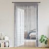 vidaXL String Curtains 2 pcs Light Grey 55.1x98.4"