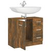 vidaXL Sink Cabinet Smoked oak Engineered wood Medium Sink Cabinet