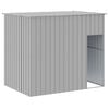 vidaXL Dog House Light grey Galvanized Steel 84.3 x 60.2 x 71.3 in
