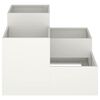 vidaXL Garden Planter White 80 x 80 x 60 cm Steel