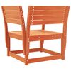 vidaXL Garden Chair Wax brown Solid pine wood Standard Modular