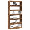 vidaXL Book Cabinet Artisan Oak 39.37 x 11.81 x 77.95 in