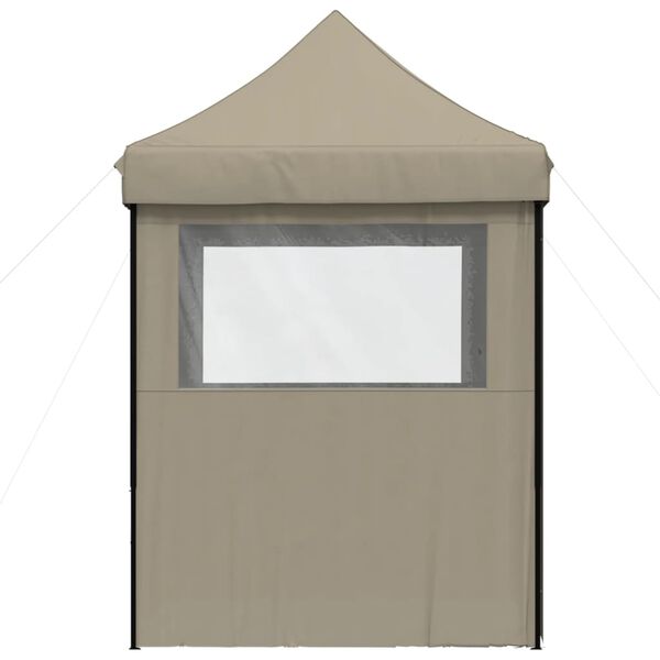 vidaXL Party Tent Taupe Oxford fabric, Powder-coated steel