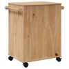 vidaXL Kitchen Trolley "OTTA" 23.2x17.7x31.5" Solid Wood Pine