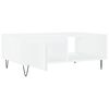 vidaXL Coffee Table White Engineered wood, iron Medium Coffee Table