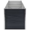 vidaXL Raised Bed Anthracite Galvanized steel Large Durable