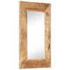 vidaXL Mirror Natural wood Solid mango wood Medium Decorative Inlays
