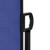 vidaXL Retractable Side Awning Blue
