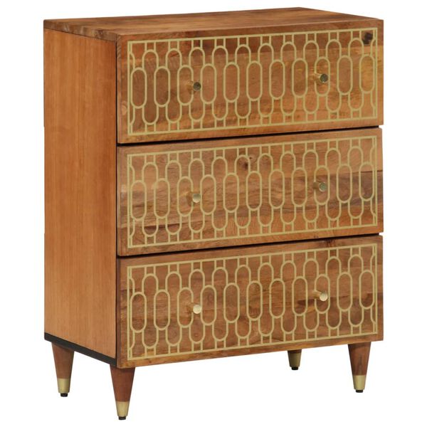 vidaXL Side Cabinet Set of 2 Honey brown