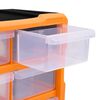 vidaXL Multi-drawer Organizer with 18 Middle Drawers 15"x6.3"x18.5"