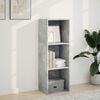vidaXL Bookcase Concrete Grey Engineered Wood Medium Bookcase