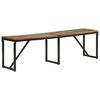 vidaXL Bench Multicolor Solid reclaimed wood and powder-coated iron