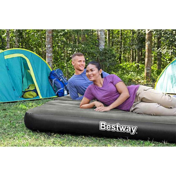 Bestway Airbed Black and Grey PVC Twin Convertible to furniture type