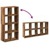 vidaXL Room Divider Bookcase Old wood Engineered wood Medium