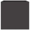 vidaXL Planter Black Cold-rolled steel Medium Decorative Inlays