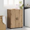 vidaXL Bathroom Cabinet with Door Artisan Oak 23.62 x 13.78 x 31.50 in