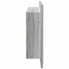vidaXL LED Mirror Cabinet Grey Sonoma Engineered wood, Acrylic